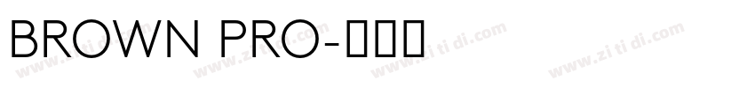 BROWN PRO字体转换